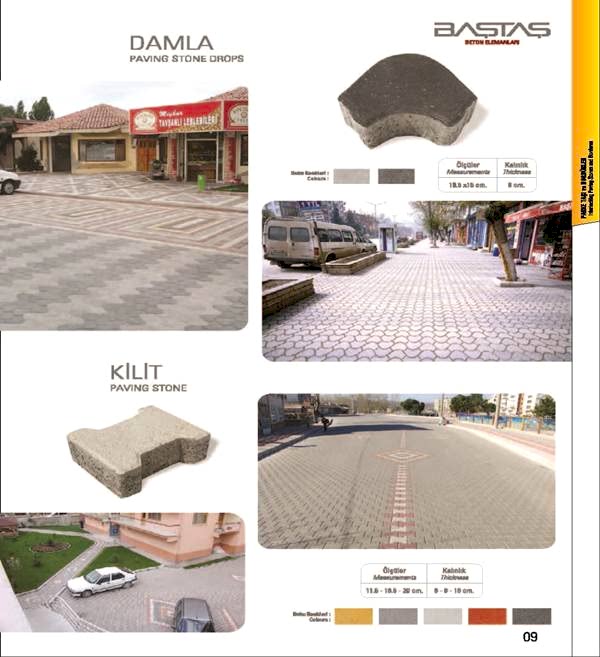 Damla ve Kilit Parke Taşı