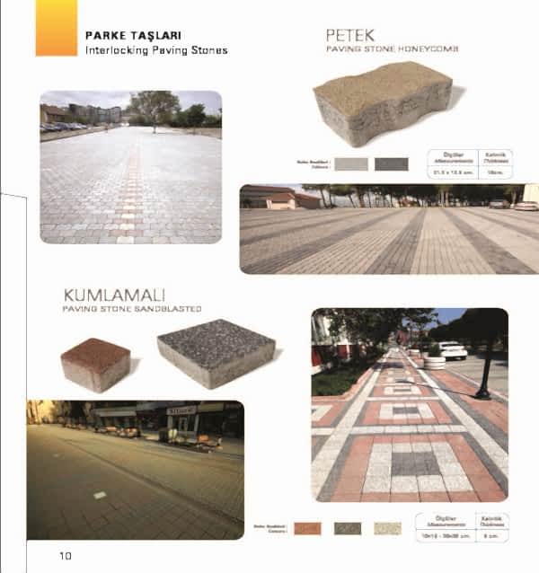 Kilit ve Kumlamalı Parke Taşı